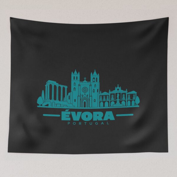 Item preview, Evora Portugal Line Art Landmark Poster designed and sold by CMYKStudio.
