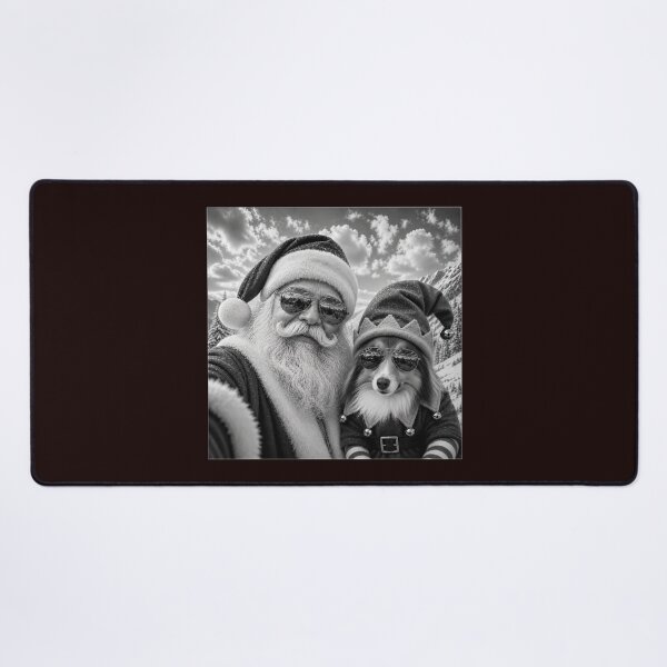 Item preview, Funny Santa Selfie With Sheltie Shetland Sheepdog Christmas designed and sold by JolinChinn.
