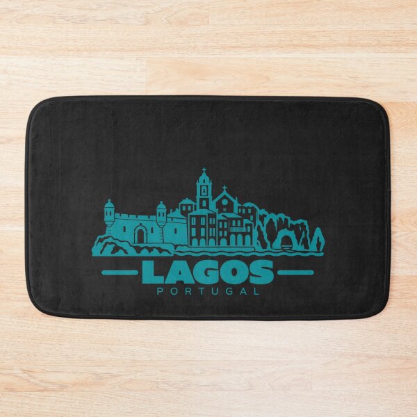 Item preview, Lagos Portugal Line Art Coastline Poster designed and sold by CMYKStudio.