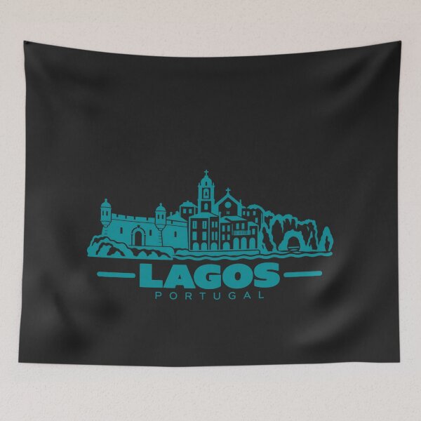 Item preview, Lagos Portugal Line Art Coastline Poster designed and sold by CMYKStudio.