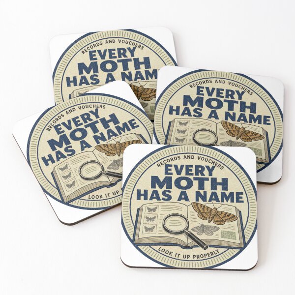 Item preview, Every Moth Has A Name Identification Book Badges designed and sold by BoosterShop.