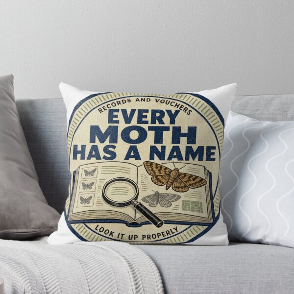 Item preview, Every Moth Has A Name Identification Book Badges designed and sold by BoosterShop.