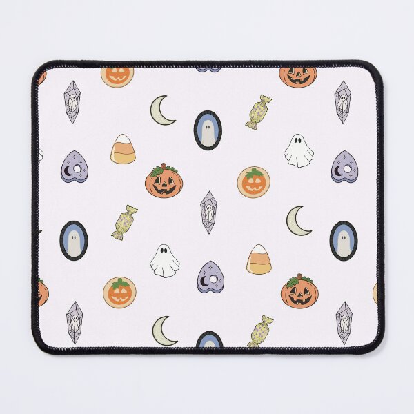 Item preview, Cute Spooky Pastel Halloween Collection - Ghost, Pumpkin, Amethyst Crystal, Planchette, Candy Corn, Chocolate, Crescent Moon Halloween Aesthetic designed and sold by Dusk Daisy Art.