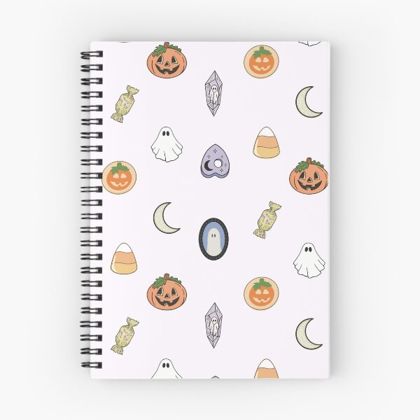 Item preview, Cute Spooky Pastel Halloween Collection - Ghost, Pumpkin, Amethyst Crystal, Planchette, Candy Corn, Chocolate, Crescent Moon Halloween Aesthetic designed and sold by Dusk Daisy Art.
