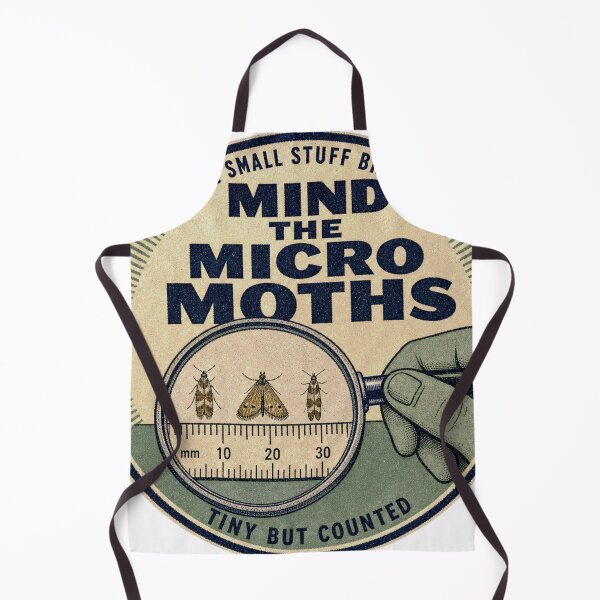Item preview, Mind the Micro Moths Magnifying Glass Badge Small Moths designed and sold by BoosterShop.