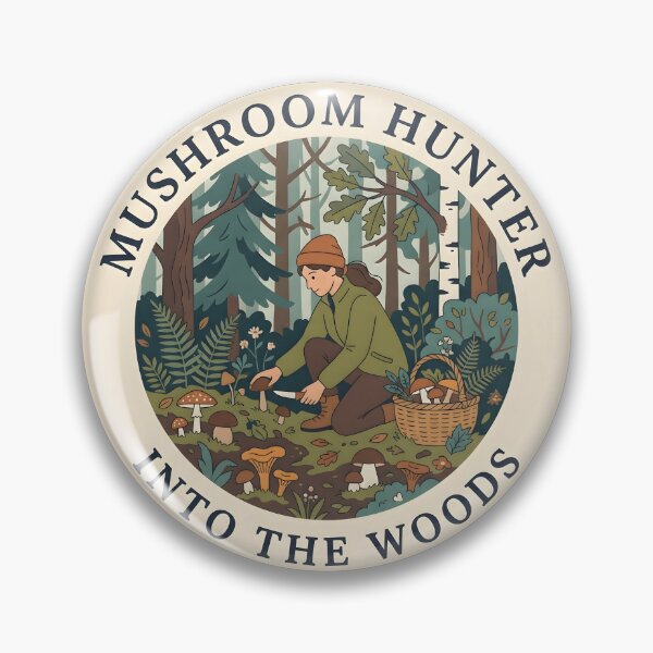 Item preview, Mushroom Hunter Into The Woods designed and sold by Herodestroyer.