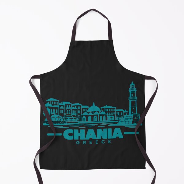 Item preview, Chania Greece Line Art Coastline Poster designed and sold by CMYKStudio.