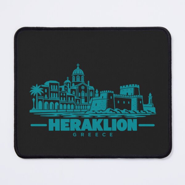 Item preview, Heraklion Greece Line Art Landmark Poster designed and sold by CMYKStudio.