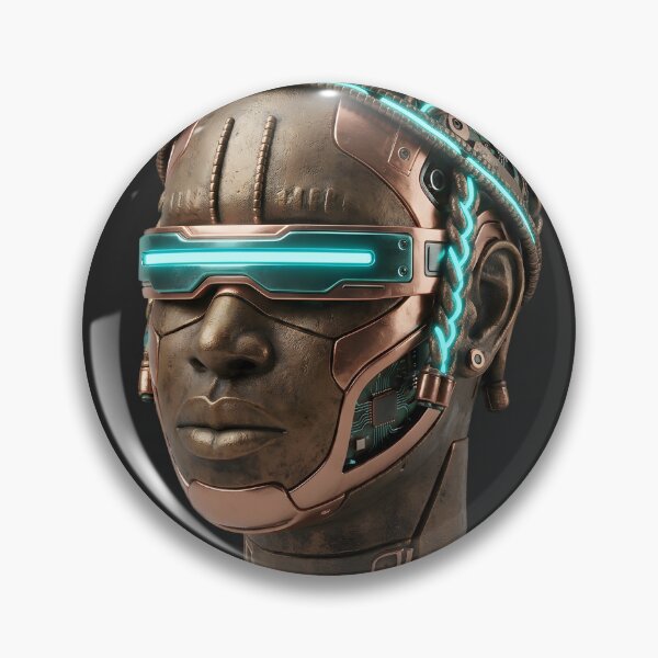 Item preview, Cybernetic Benin Bronze Head designed and sold by A3eEcosystem.