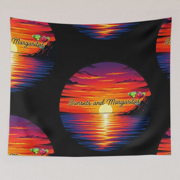 Item preview, Sunsets and Margaritas Beach Design designed and sold by CaribbeanSoul868.