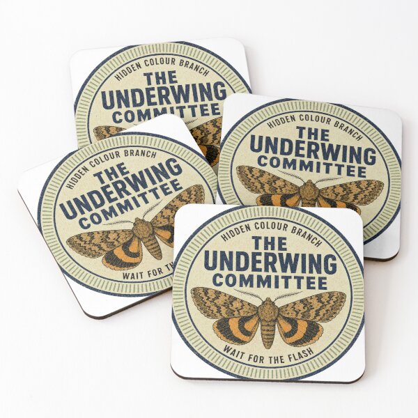 Item preview, The Underwing Committee Ribbon Moth Badge designed and sold by BoosterShop.