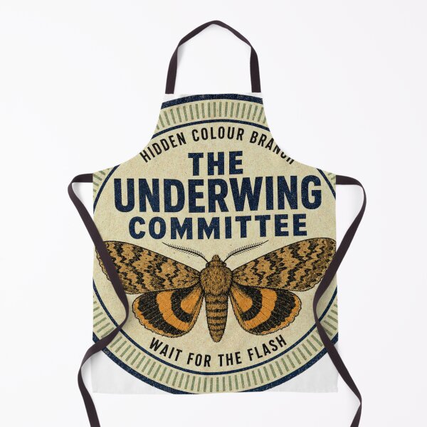 Item preview, The Underwing Committee Ribbon Moth Badge designed and sold by BoosterShop.