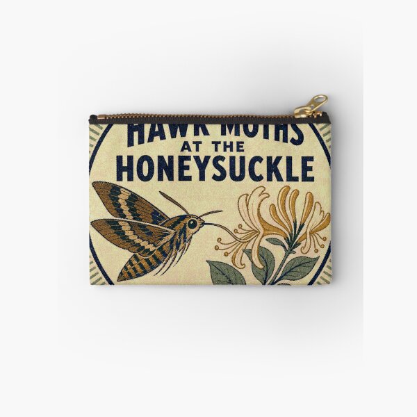 Item preview, Hawk Moths at the Honeysuckle Swamphen Badge designed and sold by BoosterShop.