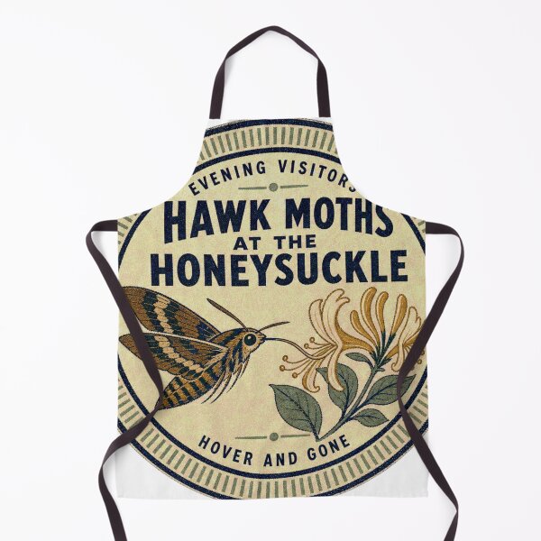 Item preview, Hawk Moths at the Honeysuckle Swamphen Badge designed and sold by BoosterShop.