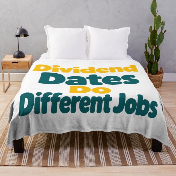 Item preview, Dividend Dates Different Jobs Bold Letter Art designed and sold by Bikivuno.