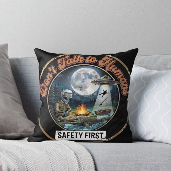 Item preview, Retro Freshwater Monster Fishing Alien Wade River Parody Comic designed and sold by AeroCodeDesigns.