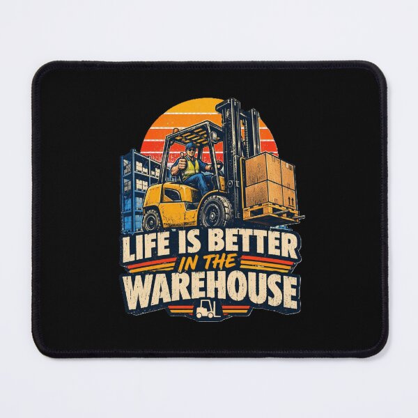 Item preview, Life Is Better in the Warehouse | Retro Forklift designed and sold by RetroNibylander.