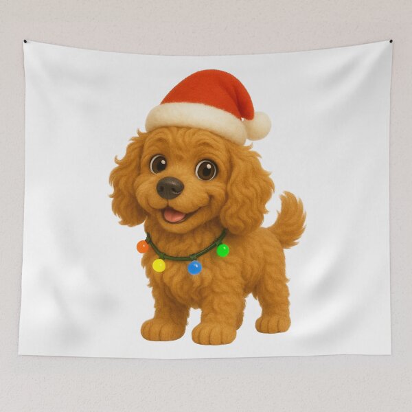 Item preview, Cockapoo Christmas Cheer designed and sold by Sillytoe.
