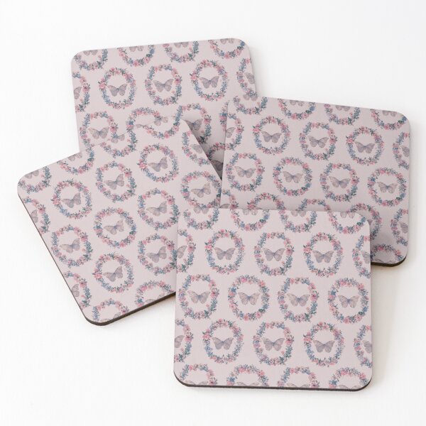 Item preview, Butterfly Floral Wreath - Dusty Mauve designed and sold by Lidra Zehcnas.