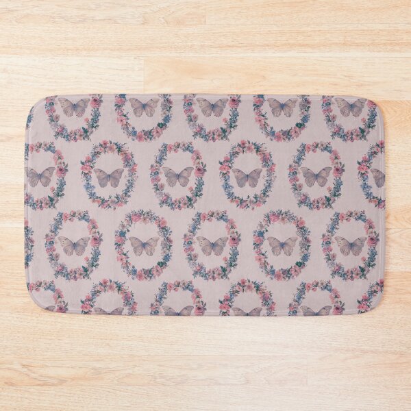 Item preview, Butterfly Floral Wreath - Dusty Mauve designed and sold by Lidra Zehcnas.