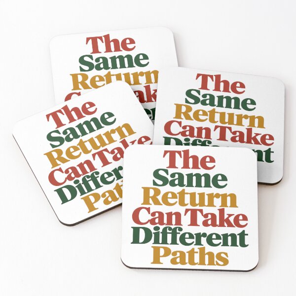 Item preview, Same Return Different Paths Bold Lettering Art designed and sold by Bikivuno.