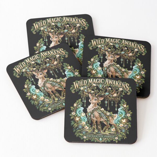 Item preview, Wild Magic Awakens - Enchanted Forest Deer Spirit designed and sold by M. Mamdouh Artworks.
