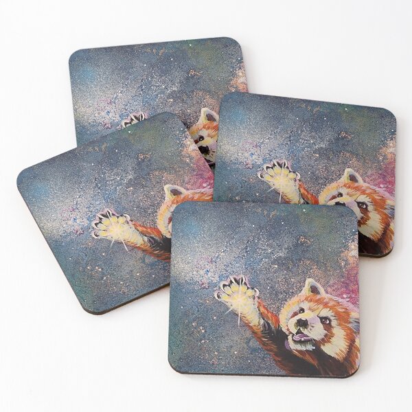 Item preview, Red Panda Reaching for Stars designed and sold by Michelle  Krause.
