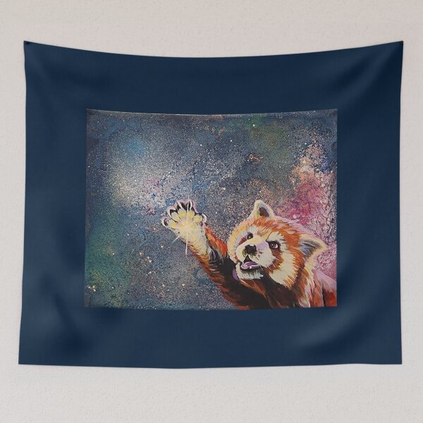 Item preview, Red Panda Reaching for Stars designed and sold by Michelle  Krause.