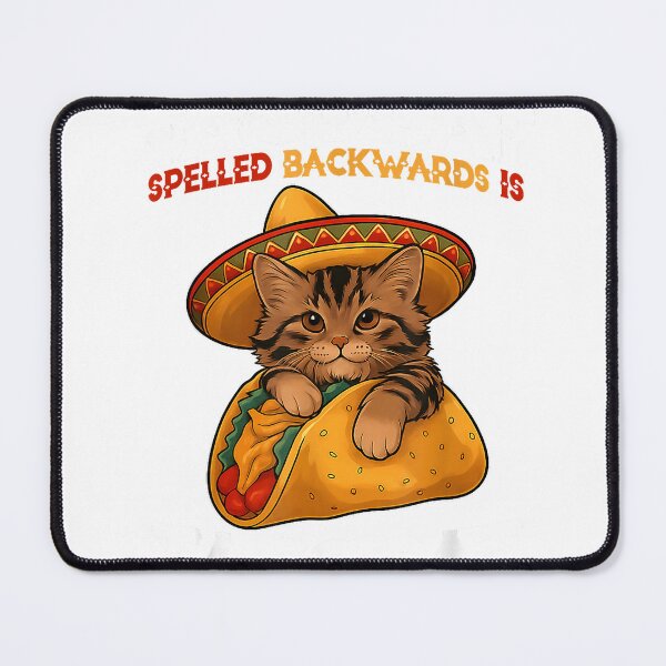 Item preview, Tacocat Spelled Backward is Tacocat Funny Cat and Taco Lover T-Shirt designed and sold by Design-phuket.
