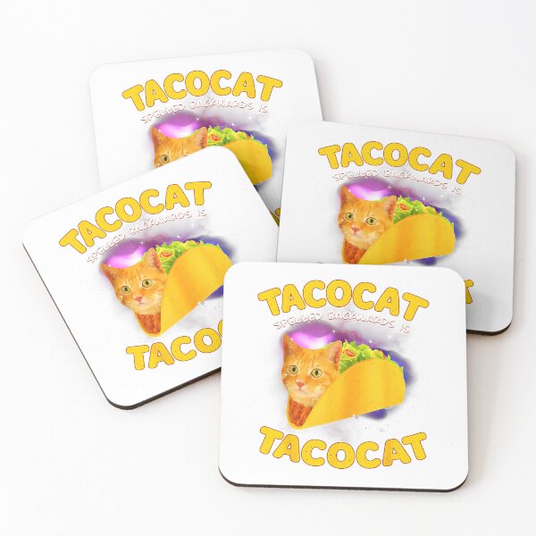 Item preview, Tacocat Spelled Backward is Tacocat Cat Meme Taco Lover T-Shirt designed and sold by Model-Yoys.