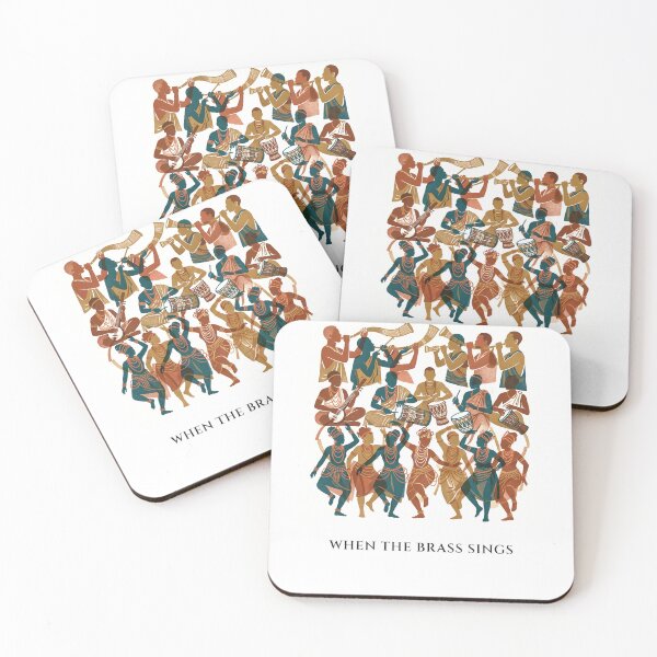 Item preview, Benin Court Musicians Risograph designed and sold by A3eEcosystem.