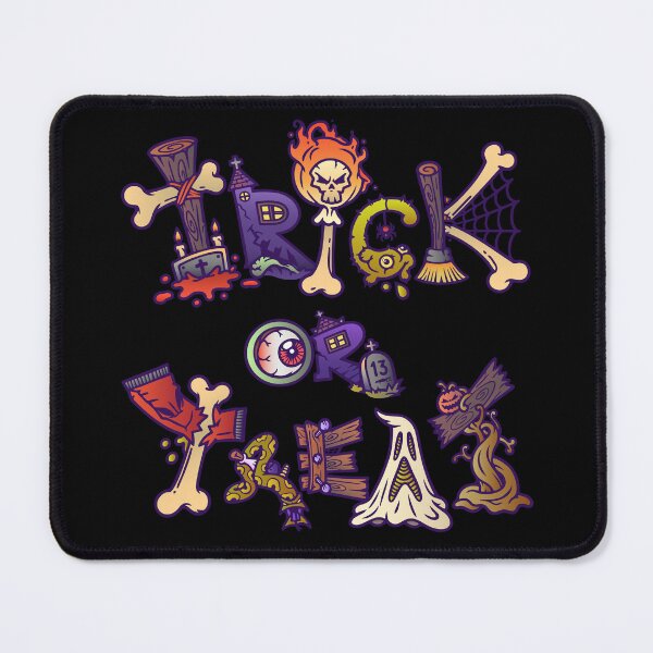 Item preview, Spooky Trick or Treat Halloween Typography Art designed and sold by HÉRCULES VERSIANI.