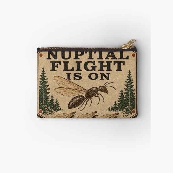 Item preview, The Nuptial Flight Is On Ant Queen Badge designed and sold by BoosterShop.