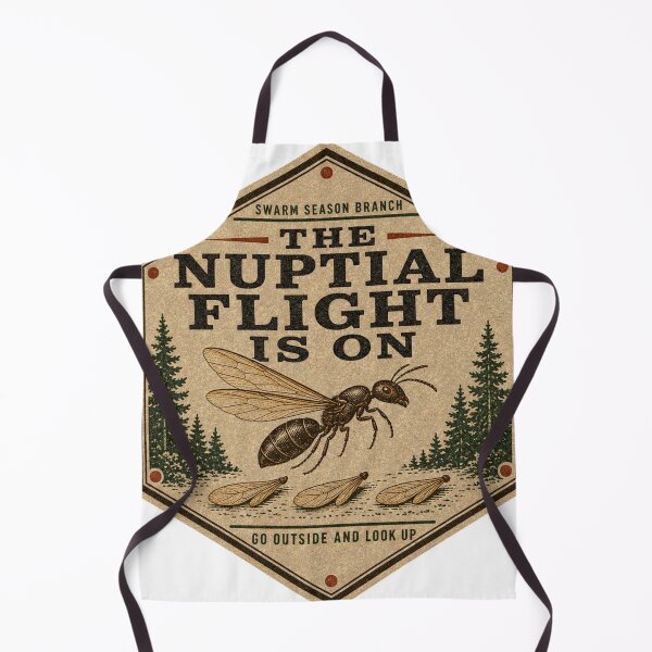 Item preview, The Nuptial Flight Is On Ant Queen Badge designed and sold by BoosterShop.