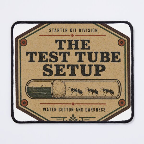 Item preview, The Test Tube Setup Ant Keeping Starter Badge designed and sold by BoosterShop.