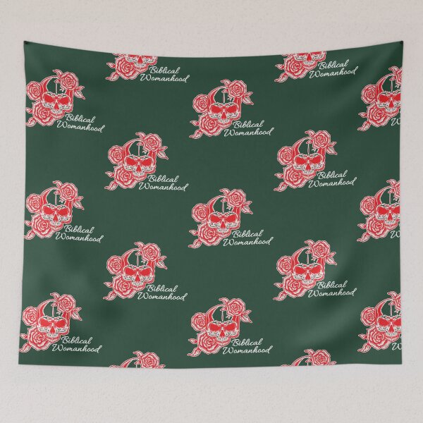 Item preview, Biblical womanhood with a skull and flowers, Gift for her designed and sold by DecorHomeGifts.