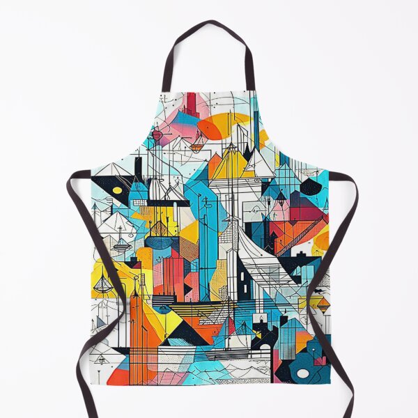 Item preview, Geometric Modern Urban Architecture Art of Abstract Colorful Futurist Cubist Metropolis. designed and sold by Giulivo Store Graphic.