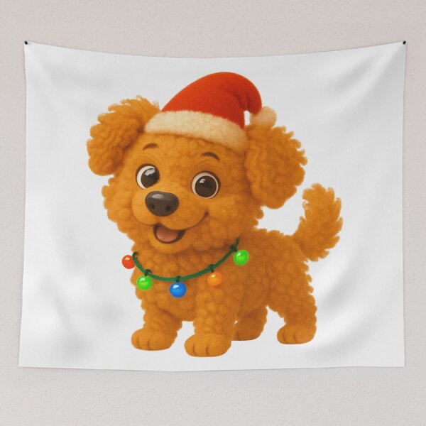 Item preview, Corgipoo Christmas Cheer designed and sold by Sillytoe.