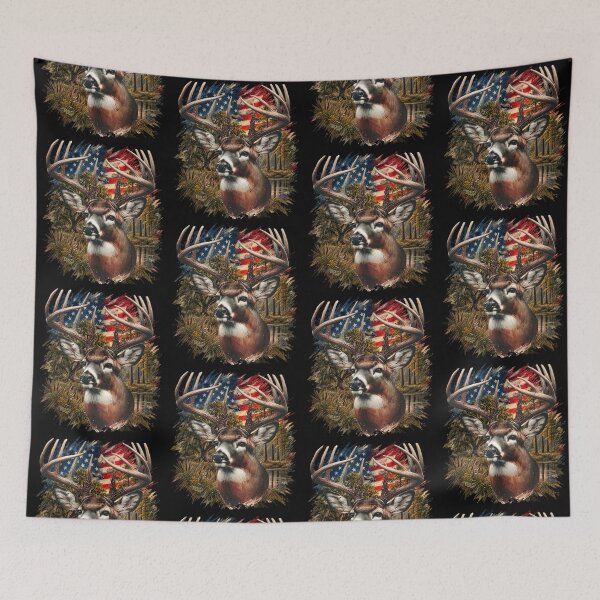 Item preview, Americana Whitetail Buck Hunting designed and sold by LifeCrush.