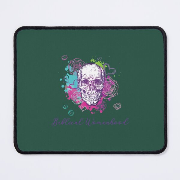 Item preview, Biblical Womanhood with a Skull, Flowers, and Hearts. Gift for Her designed and sold by DecorHomeGifts.