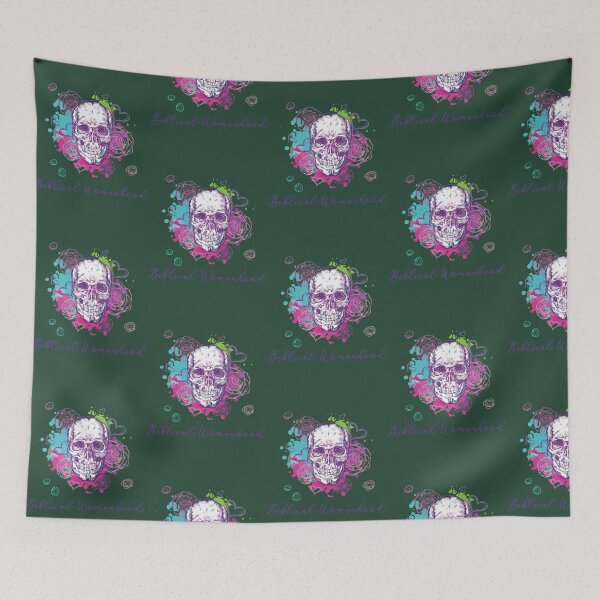 Item preview, Biblical Womanhood with a Skull, Flowers, and Hearts. Gift for Her designed and sold by DecorHomeGifts.