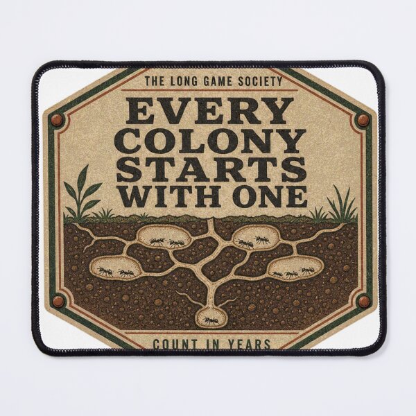 Item preview, Every Colony Starts With One Formicarium Badge designed and sold by BoosterShop.