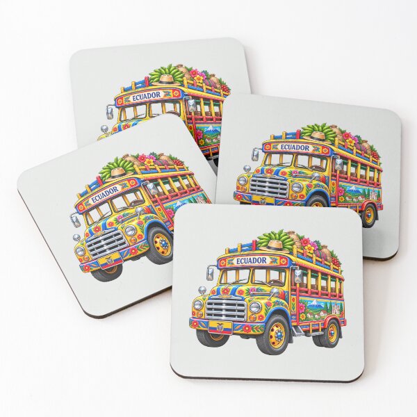 Item preview, Ecuadorian Chiva Bus – Colorful Ecuador Folk Art designed and sold by HO•Designs.