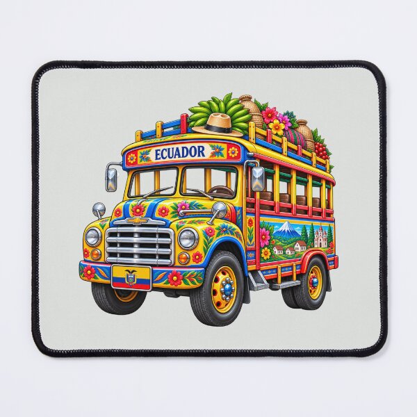 Item preview, Ecuadorian Chiva Bus – Colorful Ecuador Folk Art designed and sold by HO•Designs.