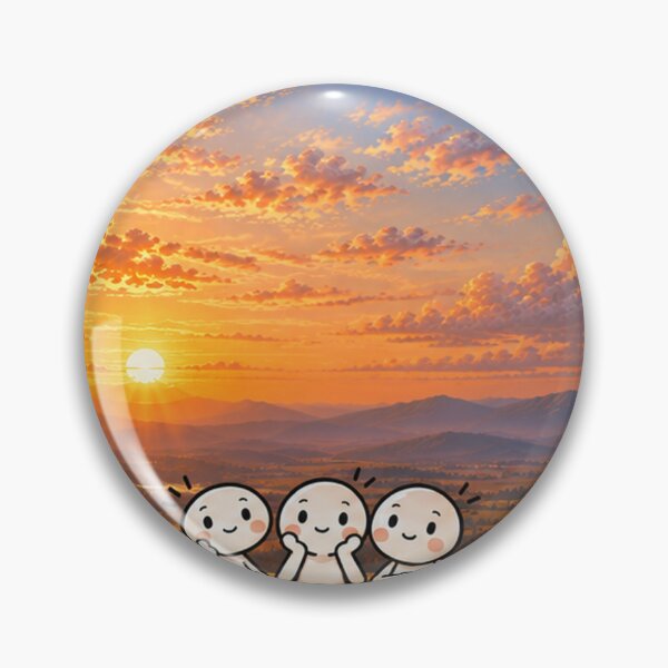 Item preview, Cute Friends Watching Sunset designed and sold by Qenlo.