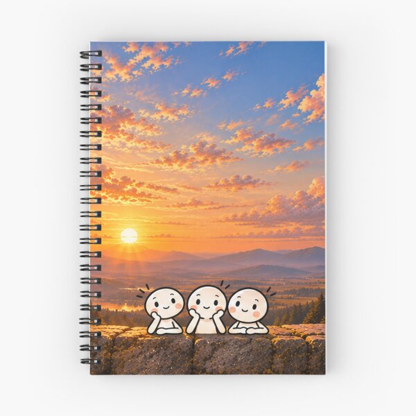 Item preview, Cute Friends Watching Sunset designed and sold by Qenlo.
