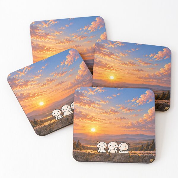 Item preview, Cute Friends Watching Sunset designed and sold by Qenlo.