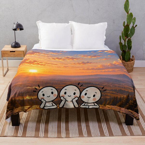 Item preview, Cute Friends Watching Sunset designed and sold by Qenlo.