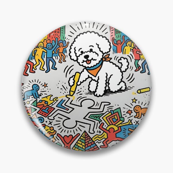 Item preview, Bichon Frise Chalk Artist designed and sold by PictoVibe.