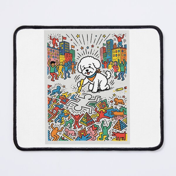 Item preview, Bichon Frise Chalk Artist designed and sold by PictoVibe.